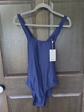 Quince Navy One-Piece Swimsuit